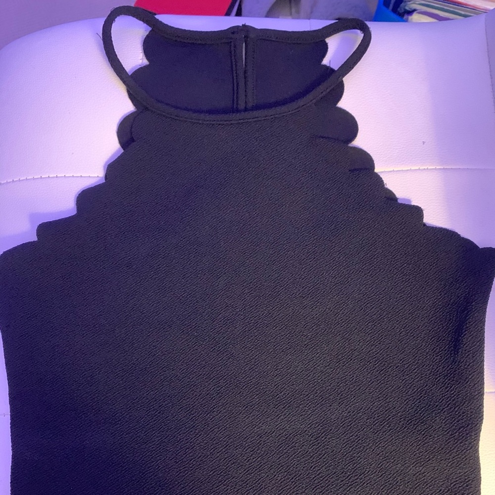 Black tank top